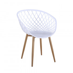 Cadeira Decorativa Web Furadinha Branca