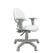 Cadeira Executiva Ergonômica NR17 Base Giratória e Regulagem de Altura WK - Vinil Branco Lateral