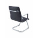 Cadeira Diretor Inspired Eames fixa Office Couro Sintético Detalhe