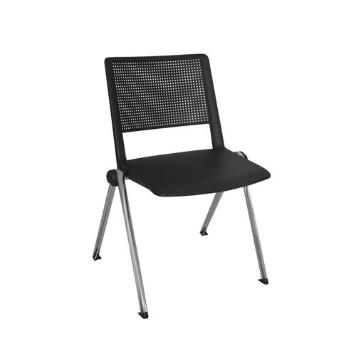 Cadeira em Polipropileno Revolution Base Fixa 4 Pés – Preta