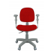 Cadeira Ergonômica Gerente Back System NR17 Base Giratória e Regulagem de Altura AT50 - Poliéster Vermelho Frente