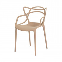 Cadeira Decorativa Masters Allegra Philippe Starck Base 4 Pés - Nude