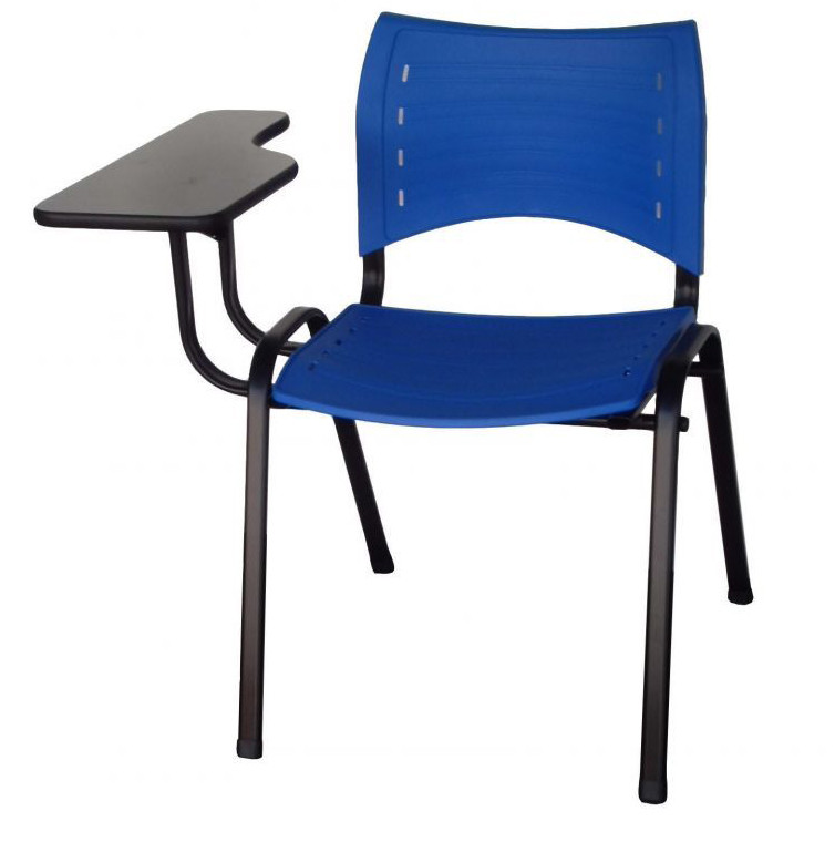 Cadeira Iso em Polipropileno Com Prancheta – Azul