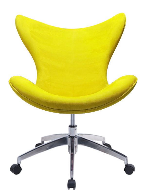 Cadeira Decorativa Mini Egg - Giratória Amarela