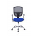 Cadeira Diretor Tela Mesh CM10 Cromada - Azul Frente