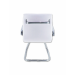 Cadeira Diretor Inspired Eames Inspired fixa Office Couro Sintético Branca Atrás