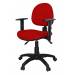 Cadeira Executiva Ergonômica NR17 Base Giratória e Regulagem de Altura WK - Poliéster Vermelho Frente