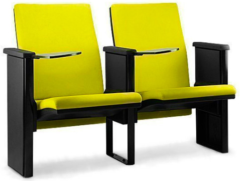 Cadeiras para Auditório Plus Base Fixa - Amarela