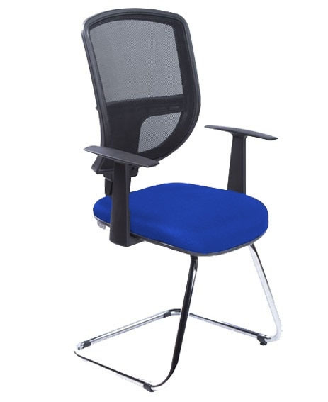 Cadeira Diretor Base Fixa CM10 - Azul