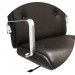 Cadeira Presidente Eames Office Elite Chair - Revestida Vinil Marrom detalhe braço