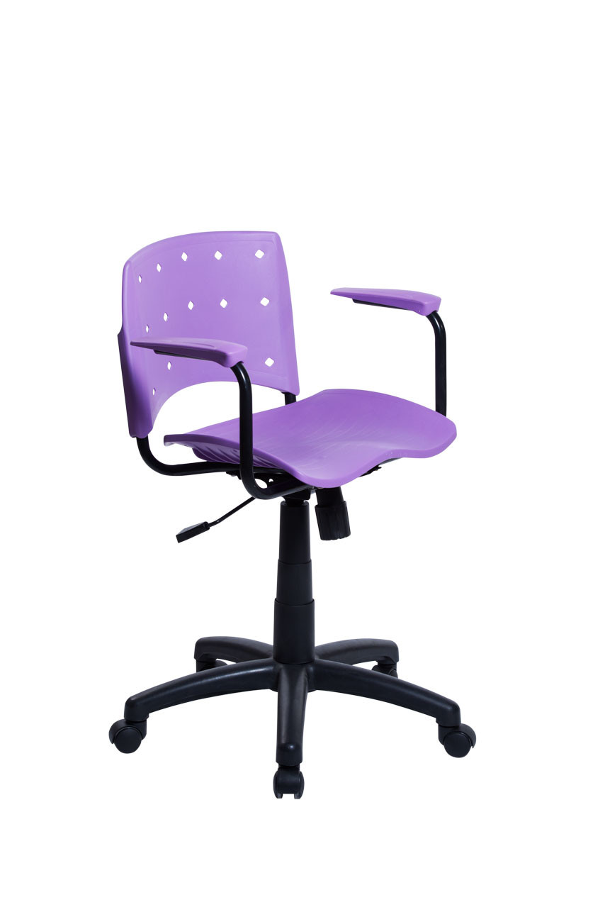 Cadeira Ergoplax Secretária Giratória - Lilás