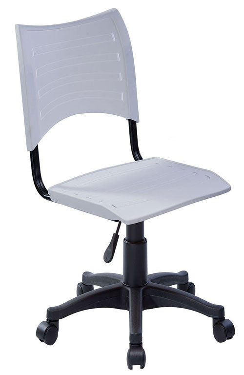 Cadeira Escritório Em Polipropileno Base Giratória e Regulagem de Altura CF230 - Branca
